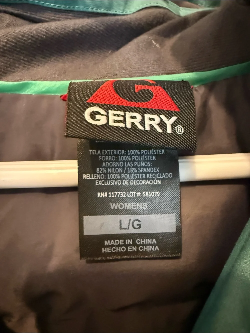 Gerry Women’s Mint Green Hooded Winter Ski Jacket